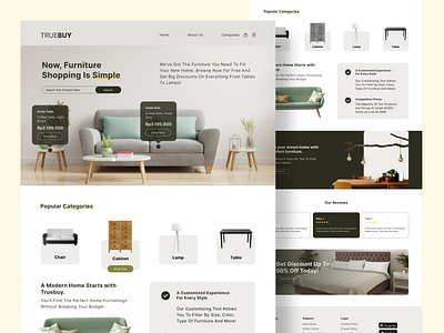 Furniture - Landing Page Design