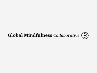 Global Mindfulness Collaborative Horizontal Logo branding design graphic design logo logo system mindfulness