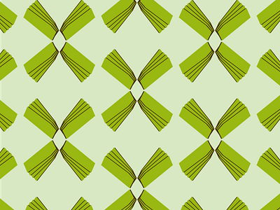 Green geometrical pattern