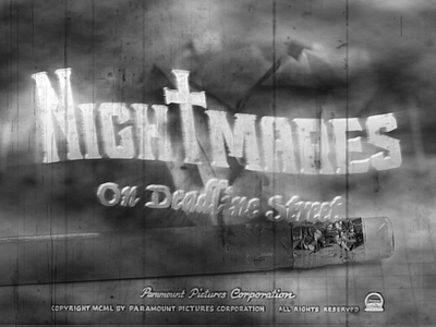 Nightmares On Deadline Street branding design graphic design horror movie illustration logo movie title title vintage style