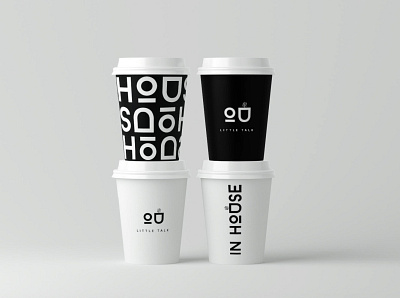 IN HOUSE CAFE BRANDING branding design illustration logo