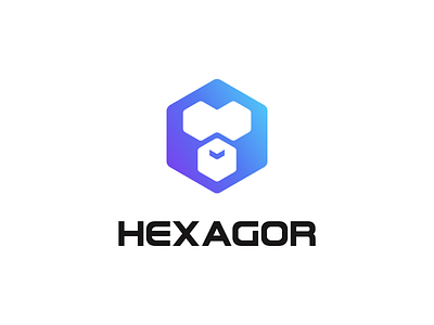 Hexagor blockchain blockchain crypto design geometric gorilla iconic logo logodesign minimalist minimalistic web3