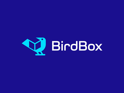 BirdBox bird box clever delivery design iconic illustration logo logodesign minimalist minimalistic negative space