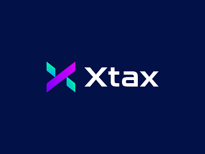 Xtax branding clever design iconic logo logodesign minimalist minimalistic tax x