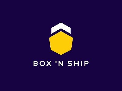 Box 'N Ship box clever delivery design iconic logo logodesign minimalist minimalistic ship