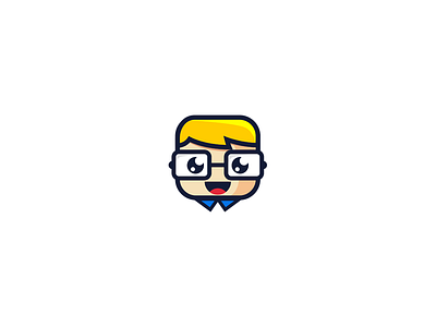 My personal Logo clever computer design glasses iconic logo minimalistic