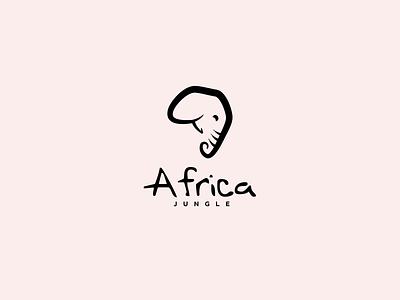 Africa jungle africa clever design elephant iconic illustration jungle logo minimalist minimalistic