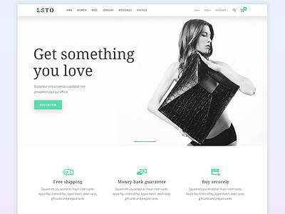 LSTO Fashion E-Commerc Template Design - WIP e commerce ecommerce fashion hero area landing shop ui web
