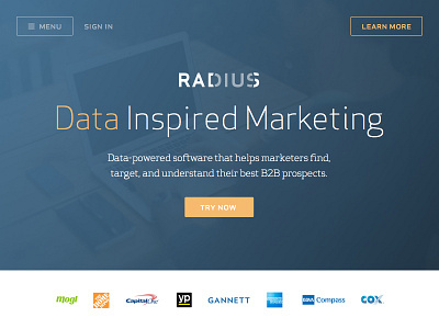 New Radius Homepage Ideation