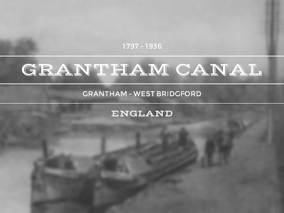 Grantham Canal canal fireworks logo old playoff retro vintage