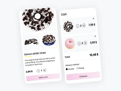 Donut app branding bright colors buy donut donut chart donut day donut shop donuts mobile mobile design oreo oreo donuts ui uidesign uiux