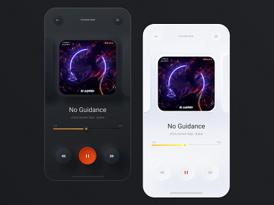 music applications app design minimal ui ux