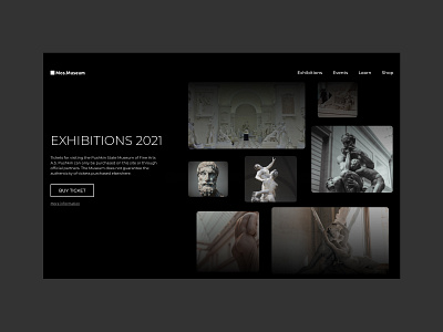 museum design illustration ui ux web website