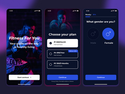 ‎Fitness for muscle growth design figma ui ux web website