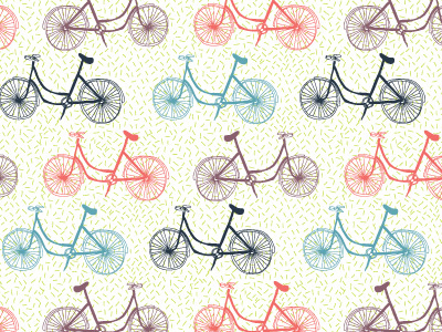 Bikes bikes blue drawing green illustration illustrator lime purple red