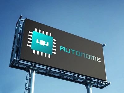 Autonome black blue branding car brand car logo challenge dailylogo dailylogochallenge design flat graphic design icon illustration logo logo design minimal typography vector web white