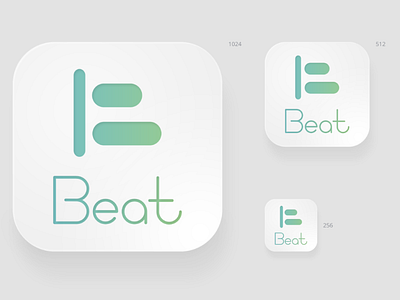 Beat app app icon beat branding challenge dailylogo dailylogochallenge design flat graphic design icon logo logo design minimal music music brand icon music logo startup icon typography vector