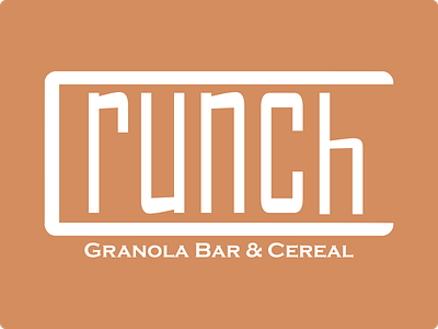 Crunch brand branding cereal brand challenge crunch crunch logo dailylogo dailylogochallenge design flat granola granola company granola logo icon logo logo design logochallenge minimal typography vector
