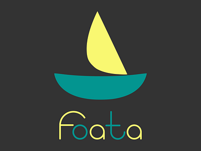 Foata black boat logo brand branding challenge clean dailylogo dailylogochallenge design flat foata foata logo green icon logo logo design minimal typography vector web