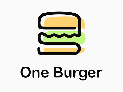 One Burger branding challenge dailylogo dailylogochallenge design icon logo vector