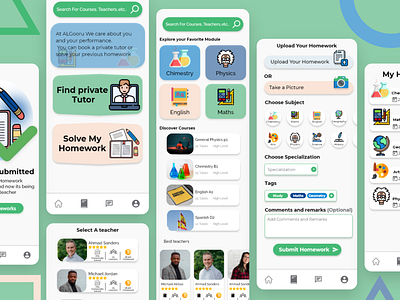 Online E-learning App UI/UX by abdulghafor abbas on Dribbble