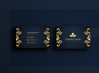 luxury business card design black black business card brand brand identity branding creative design golden business card logo luxury business card design minimal visiting card design