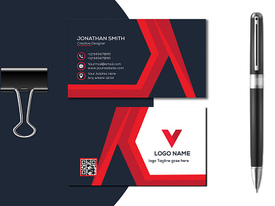 Corporate Business Card Design vector Templet