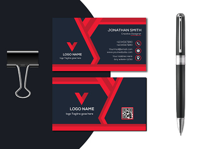 Corporate Business Card Design vector Templet