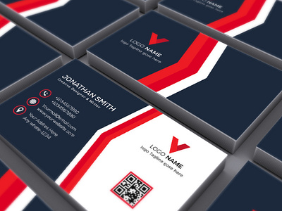 Corporate Business Card Design vector Templet 2020