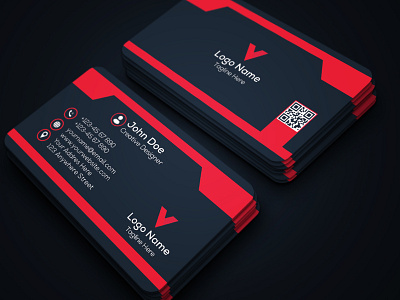 Creative Business card Design black business card brand brand identity branding clean business card creative creative business card design graphic design logo luxury business card design modern business card vector visiting card design