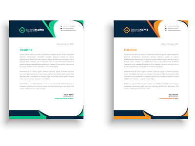 Corporate Business Letterhead Design Template