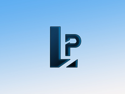 LP logo design concept branding design logo typography