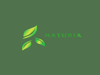Naturia branding design logo