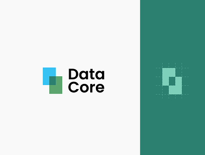 Data Core design graphic design illustration logo minimal minimallogo