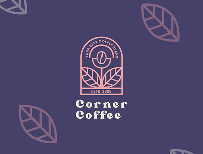 Corner Coffee branding coffee design graphic design illustration logo minimal