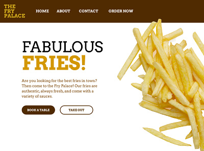 Fry Shop design web