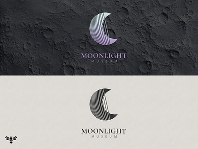 Moonlight Museum art branding design graphic design illustration illustrator logo minimal moon museum vector