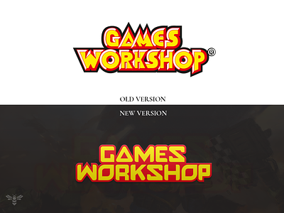 Games Workshop Logo Restyling art branding design games gamesworkshop graphic design illustration illustrator logo restyling vector warhammer