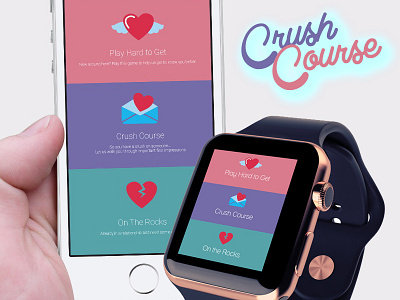 Interactive WingMan App concept app dating app iwatch ui