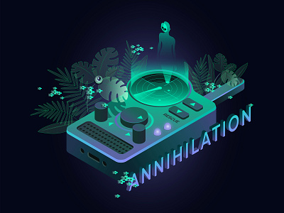 Annihilation Cinema illustration vector