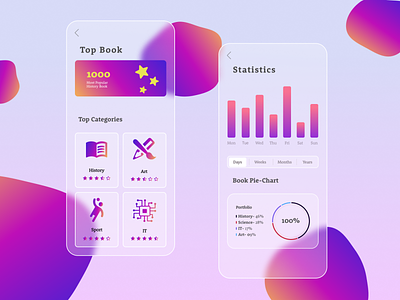 Design for a mobile book app