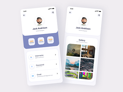 User Profile Screen 2022 android android ui app design application best ui daily ui design ios mobile mobile apps mobile screen profile trend ui ui design user profile ux ux design uxui