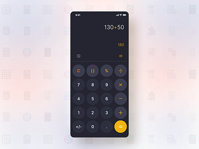 Calculator App Screen Design