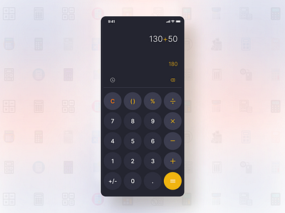 Calculator App Screen Design 2022 android app app ui best ui branding calculator daily ui design illustration ios mobile app mockup trend ui ui design uiux design ux ux design uxui