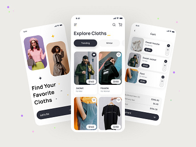 E-Commerce Mobile App Design app app design app screen app ui best ui branding cool design daily ui design e commerce e commerce app fashion mobile app modern trend 2022 ui ui design ux uxui