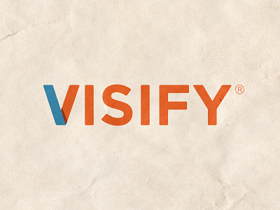Visify digital marketing agency logo design new york shadow visible