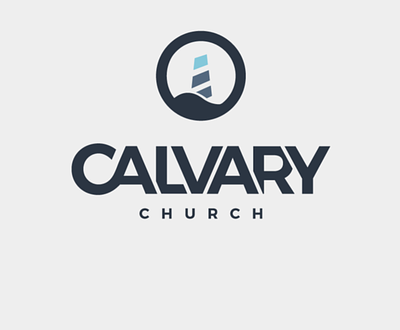 Calvary Church Logo branding church design identity logo logo design typography