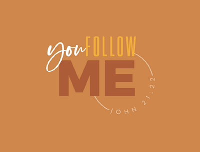You Follow Me Logo branding church design identity logo logo design typography