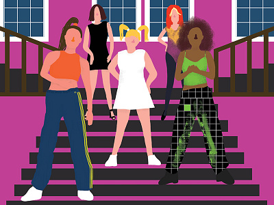 Spice Girls -Wannabe art artist daftpunkthisisnotalovesongmusic illustration isabellabersellini isabi8
