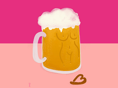 Blonde art artist beer illustration isabellabersellini isabi8